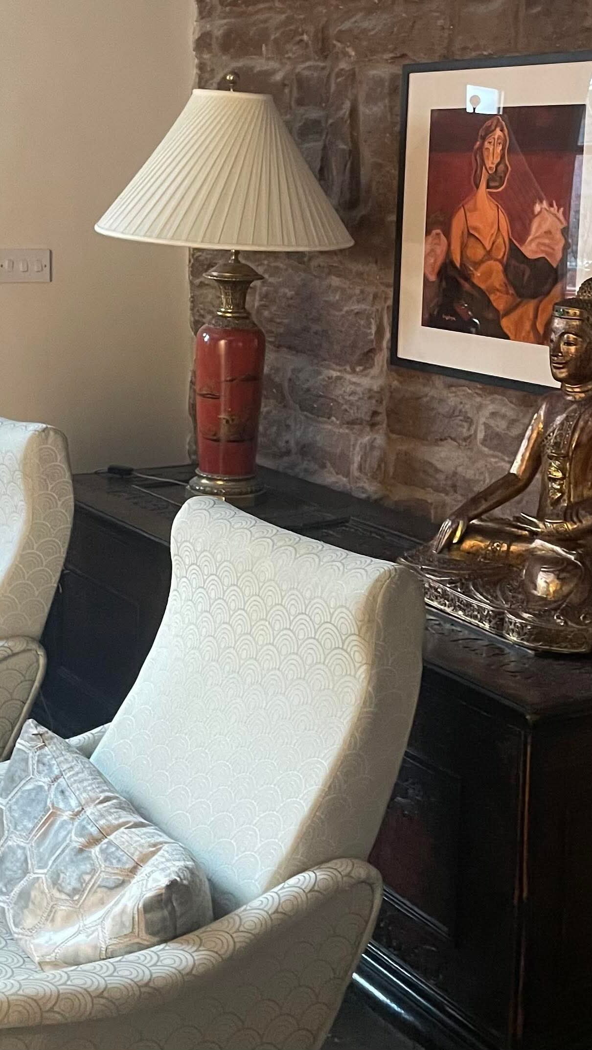 Not finished yet … this is ‘Evangelie’ a big one I have been working on ♥️
.
.
#artforyourhome #portraitart #interiorstyling #artforinteriors #interiorstyle #painting #artist #art #paintwithme