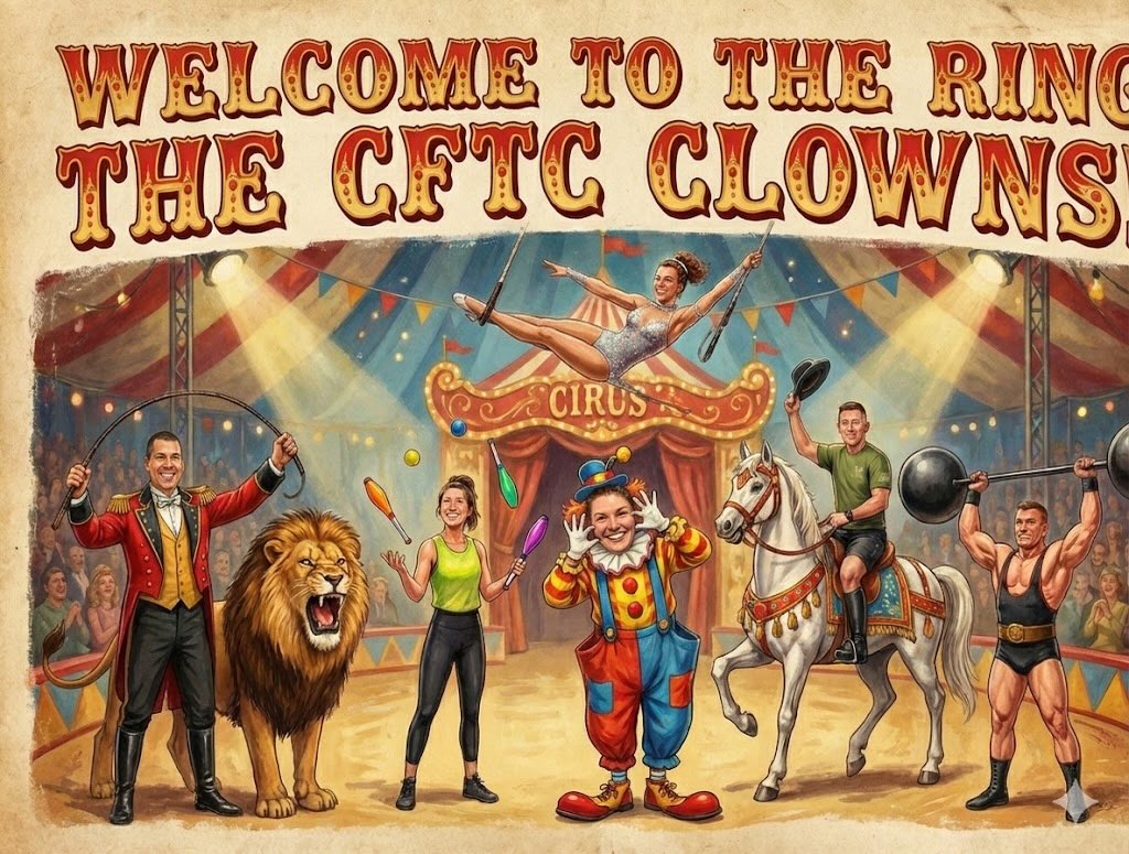 Act II:
Ladies and gentlemen, boys and girls! 🎪 The house lights are down, the spotlight is hot, and we are absolutely THRILLED to welcome our incredible performers back to the center ring after our brief intermission! 🍿✨
Get ready for the second act of this spectacular show! Let’s hear a massive roar from the crowd 🦁 for our amazing athletes as they step back into the limelight!
Please give a huge round of applause for the one and only Mike, Tami, Mariah, Margot, Tim, and Ron! 👏👏👏
They’re ready to dazzle you, amaze you, and bring the house down! 🤸♀️🤹♂️🤡🐎🏋️♂️ Let’s make some noise for the CFTC Clowns! 🎊🎟️