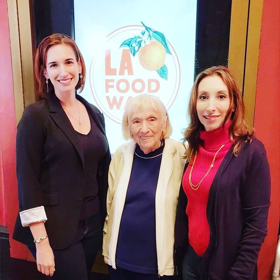3 generation of Shandler women representing SGS Produce @ LA Food Way red carpet event. Premier of "Food at the Intersection of History" ft. SGS Produce. #SGSProduce #WeAreInIt #charity #produce #haveaheart #lafoodways #throwback