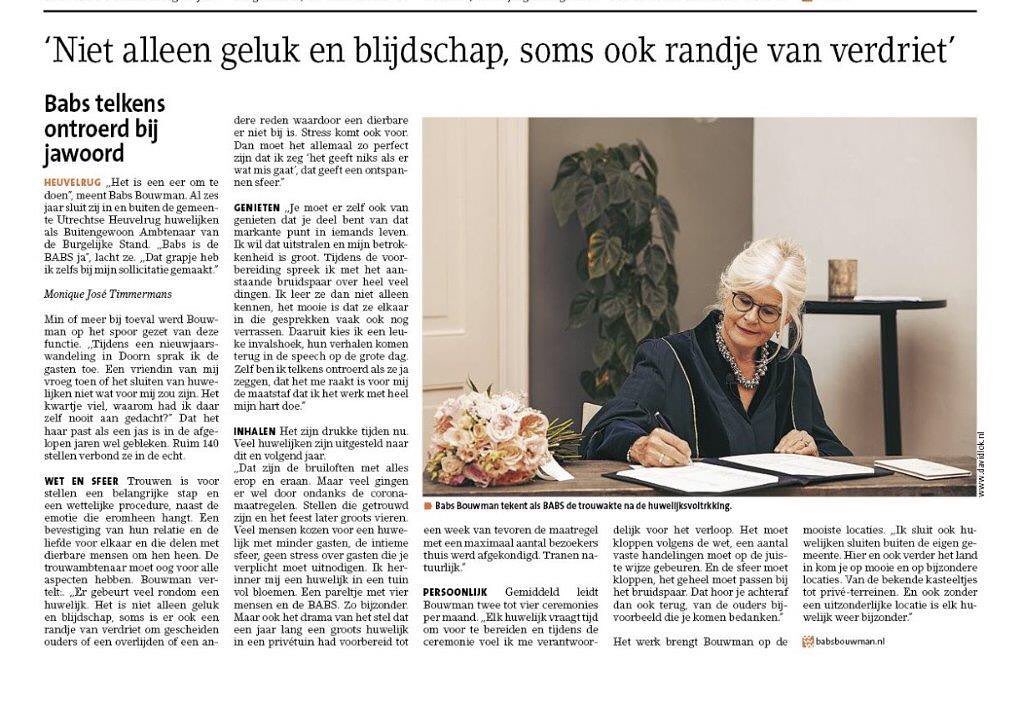 Trouwplannen? Groots: met alles erop en eraan of klein, intiem en bescheiden? Of je nu trouwt op de
Utrechtse Heuvelrug of op een ander mooi plekje in Nederland: ik zorg ervoor
dat jullie ceremonie onvergetelijk wordt. #trouwen #huwelijk #bruidspaar
#onvergetelijke ceremonie #trouwlocatie #BABS