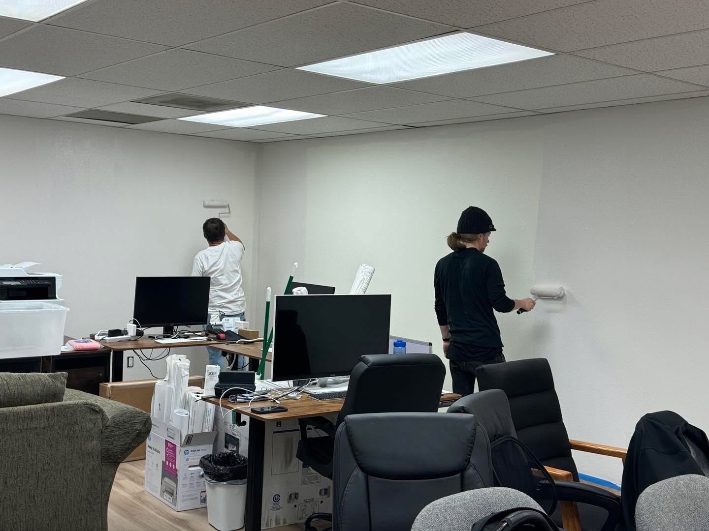 Prepping the new office at 502 MainSt in Carbondale - stop by and have a donut with us!