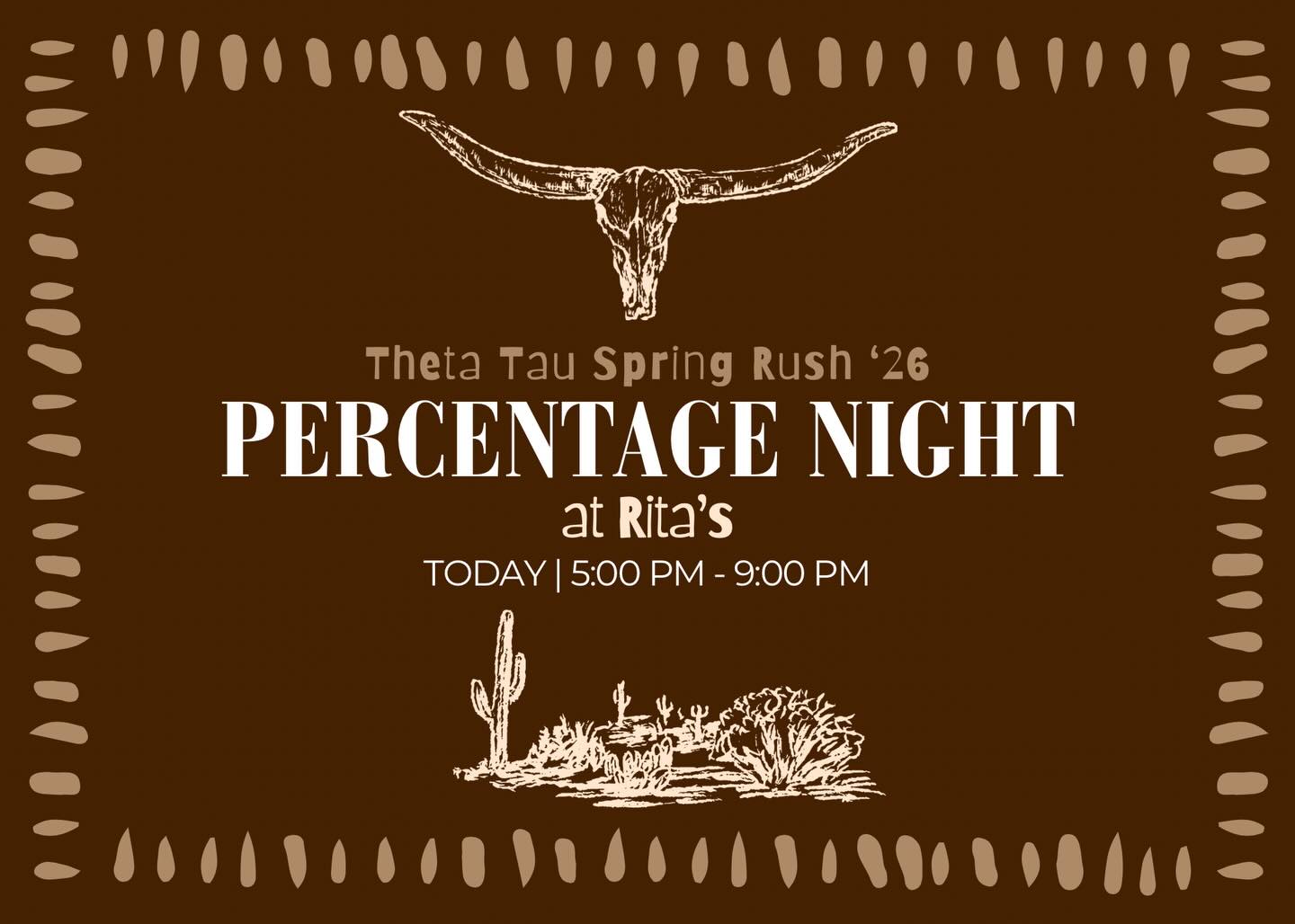 Tonight we will be having a percentage night at Rita’s on the strip! Come spend some time talking with our brothers and enjoy some frozen custard or italian ice. Make sure you pay with card and say you’re with Theta Tau at checkout so we can raise as much money as possible!
All money raised will go to Habitat for Humanity!!