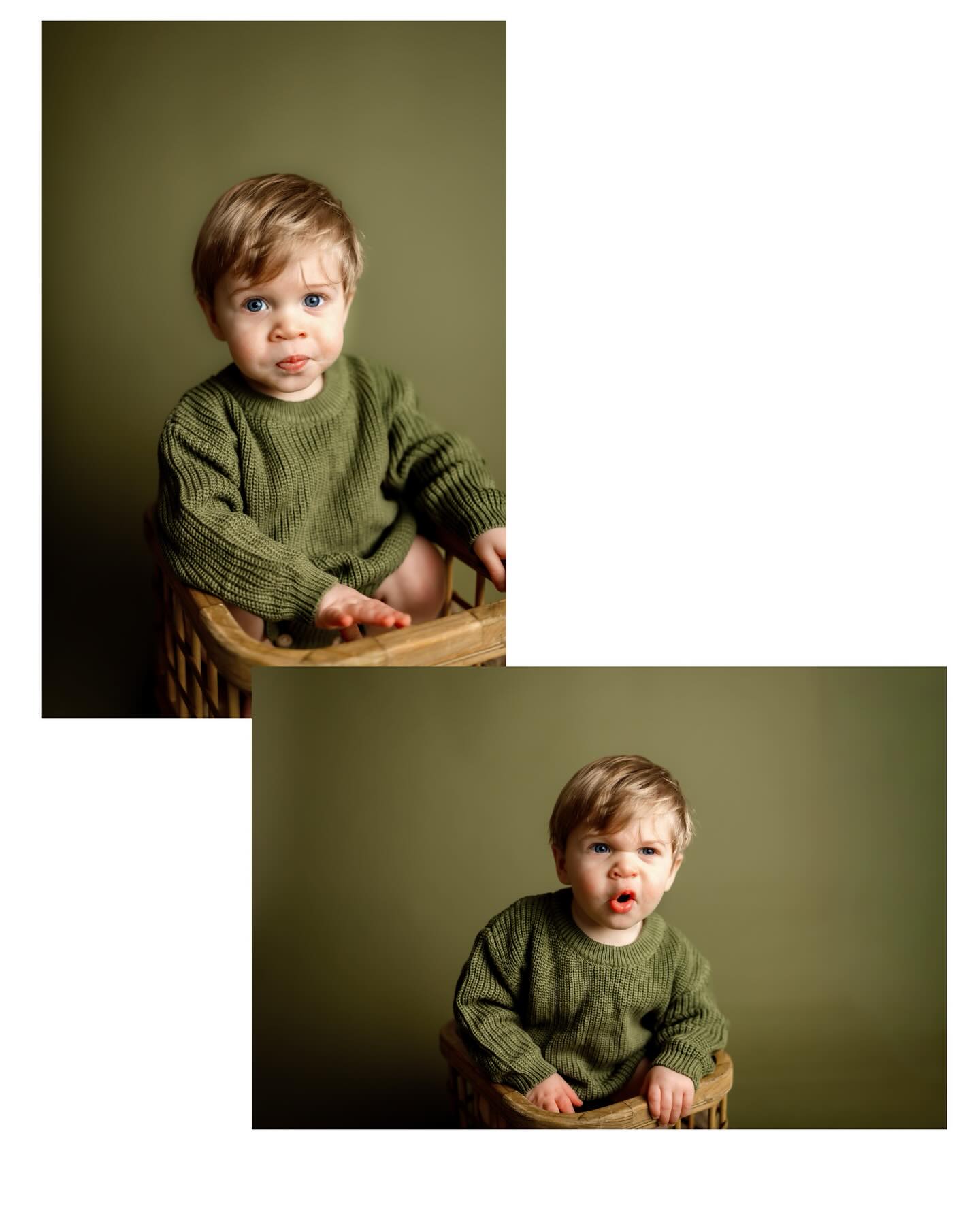 Bennett understood the assignment for his milestone session. Look at all of his cute faces, they are cracking me up š