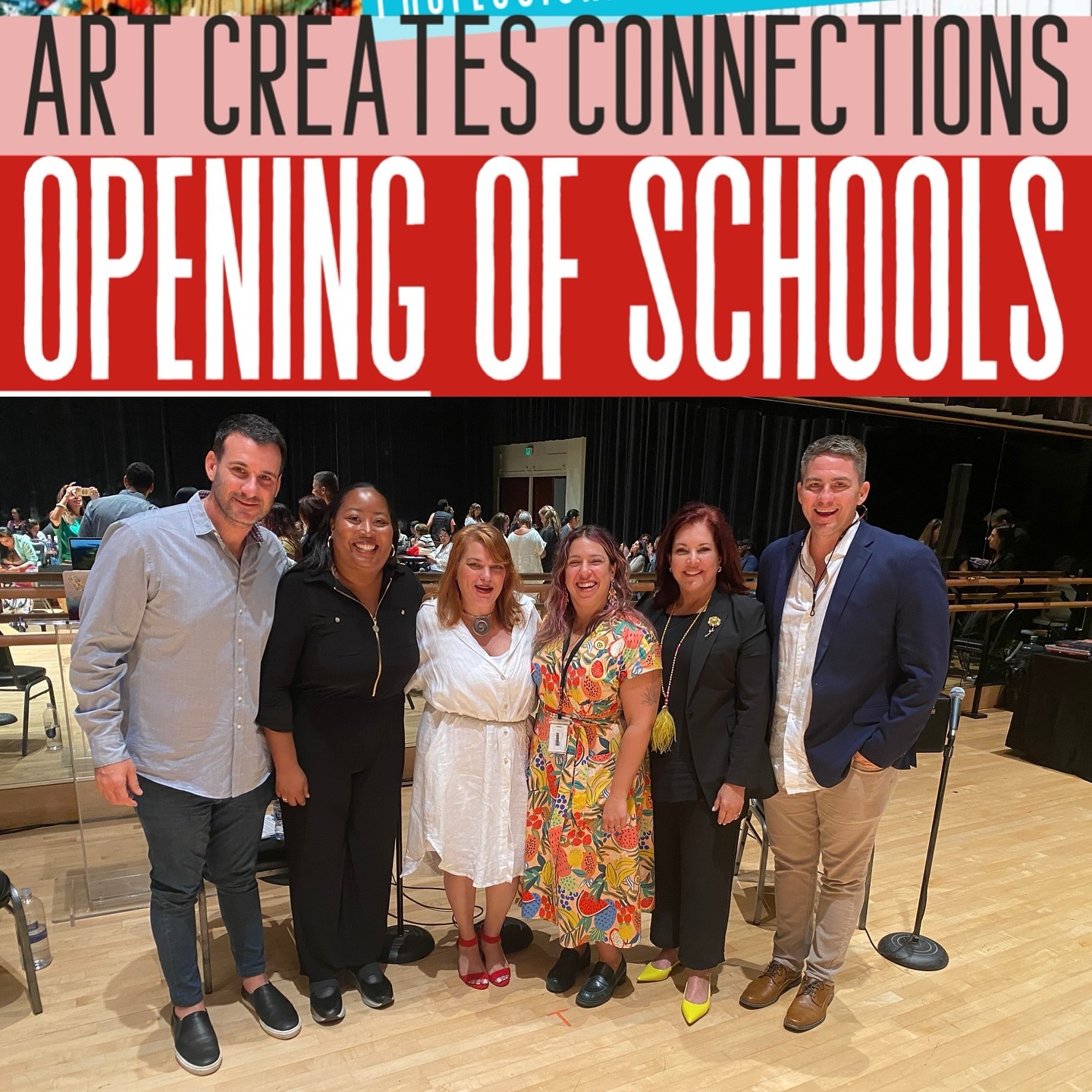 A round of applause to the Keynote Forum Panel: Miriam Machado, Director of Education, Frost Art Museum; Daniel Pezet, Director of Operations, Wynwood Walls; Michael Rosen, President, Project Art Box; Yemi Valdes, Manager of Youth Tour Programs, Perez Art Museum; and Lakeisha Frith, Director, Education, Adrienne Arscht Center. Special thanks to Mabel Morales, District Supervisor, Division of Academics, Visual & Performing Arts, Office of Academics and Transformation, Miami-Dade County Public Schools.
#artcreatesconnections
#dadearteducatorsassociation
#adriennearschtcenter