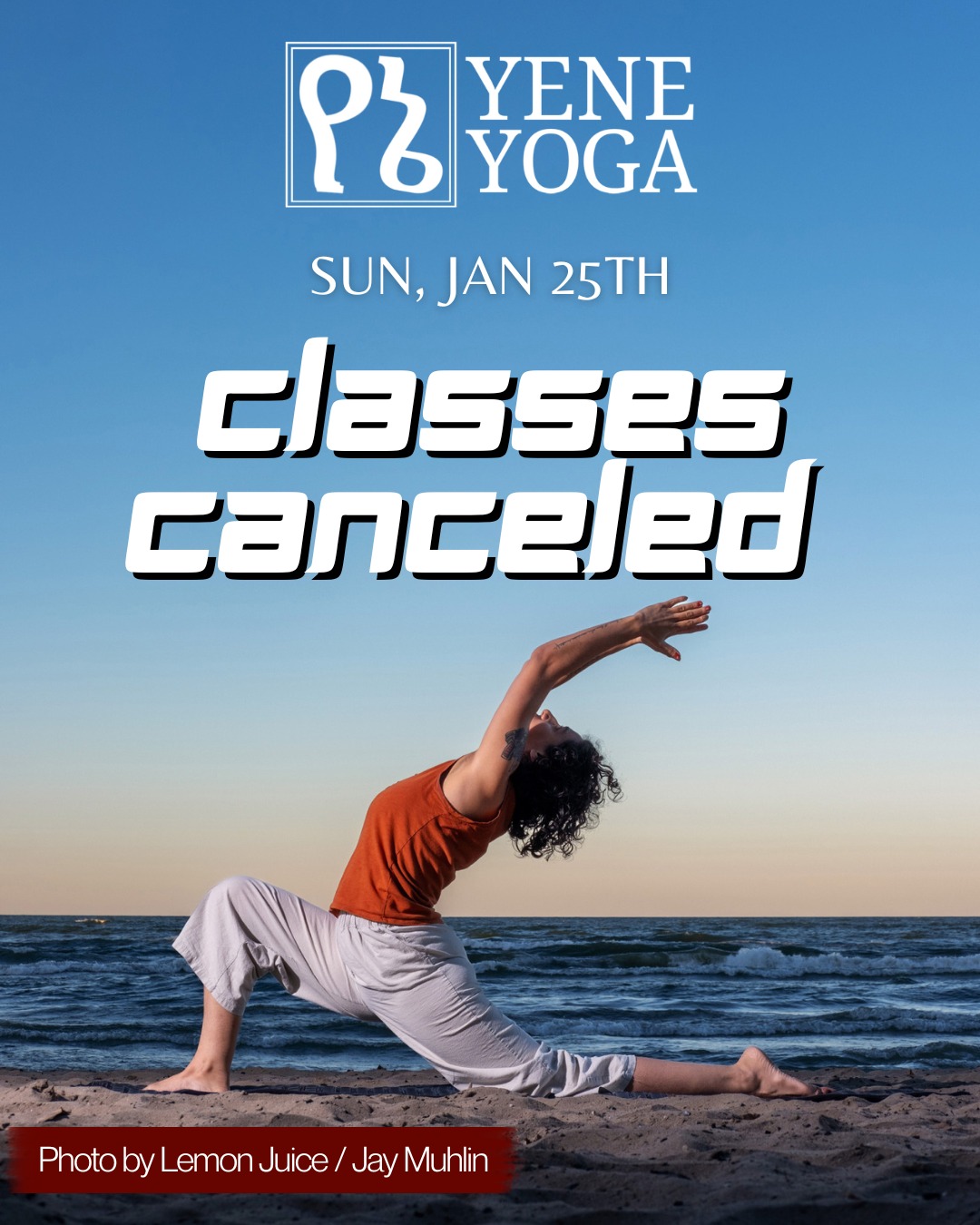 Hello friends,
Although the snow is not yet falling here, the forecast for tomorrow is painting a different picture. For the safety and comfort of everyone, classes will be CANCELED tomorrow, Sunday, 1/24.
Please join me next week, on Sunday, February 1st for the following classes:
Hatha Yoga Club (Available for UR Undergraduate Students)*
1:00 - 2:00 PM EST
University of Rochester
Leibner-Cooper Room, Goergen Athletic Center
720 Library Rd, Rochester, NY 14611
Free for UR Students. Sign up at https://ccc.rochester.edu/hathayoga/home/. Join us for the first session of the semester!
Reset & Reconnect Evening Vinyasa
5:30 - 6:30 PM EST
Crossbridge Wellness Affiliates
18 Harvard St, Rochester, NY 14607
$10/$15/$20 Sliding Scale pricing. PRE-REGISTRATION REQUIRED. Book at www.yeneyoga.com/book-online
Thank you for your understanding. Stay safe, stay warm, and please utilize, share, and support the organizations below for warm food and shelter (and if you would like to add any, please do so in the comments below).
In gratitude,
Betsy
______________________
Recovery all Ways (RAW)
https://recoveryallways.org/
1248 N Clinton Ave., Rochester - RTS Route 7
Open Door Mission
https://opendoormission.com/
156 N Plymouth Ave., Rochester - RTS Routes: 15,21
House of Mercy
https://houseofmercyrochester.org/
285 Ormond St., Rochester - RTS Route 3
Saving Grace Ministries (men only)
http://gracehouserochester.org/
1140 Norton St., Rochester - RTS Route 4,5
Rochester Mutual Aid Network
https://links.rocmutualaid.com/
Rochester LGBTQ+ Together
www.Rochester.lgbt/Mutual-Aid/
Please write 'EMERGENCY RELIEF' in donation note for Emergency Relief Fund.
