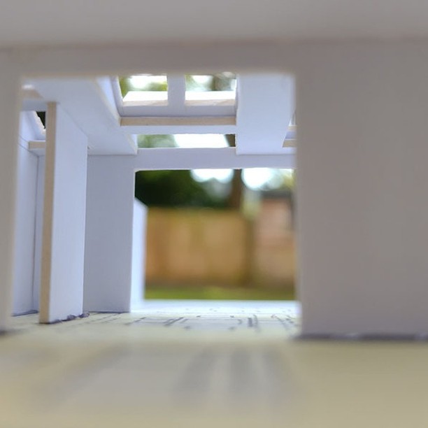Model of West Hampstead Garden Flat Extension - inside view 2