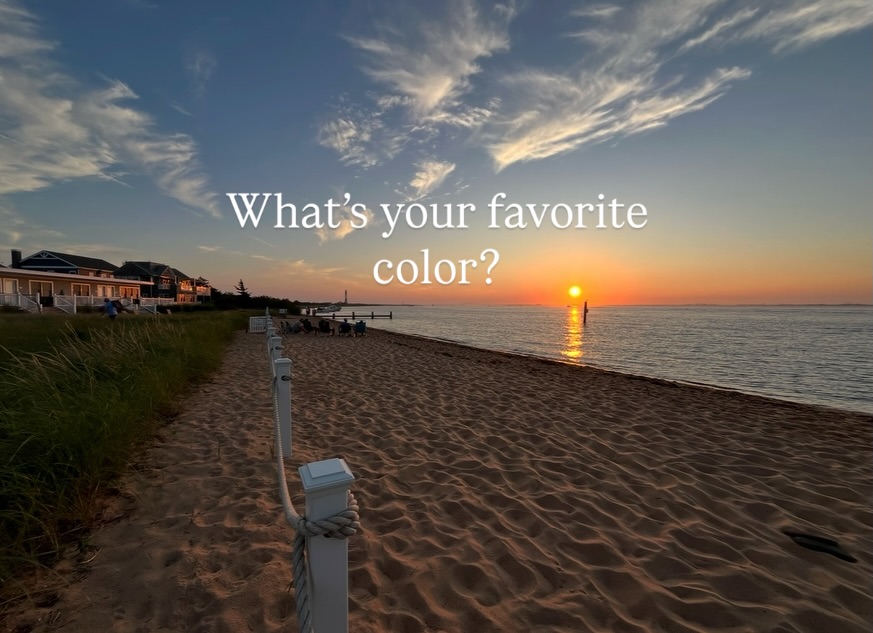 My favorite color? The sunset. Especially the ones at the Boatel. 🌞☁️✨