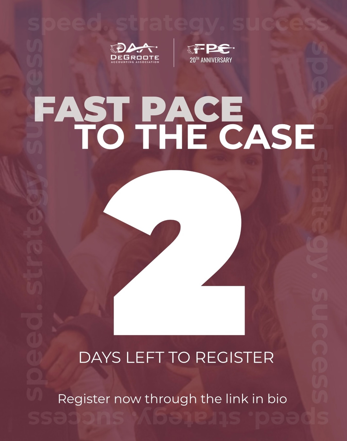 Only 2 days left to register!!!
Fast Pace to the Case is approaching quickly, don’t miss your chance.
🔗 Register now via the link in bio.