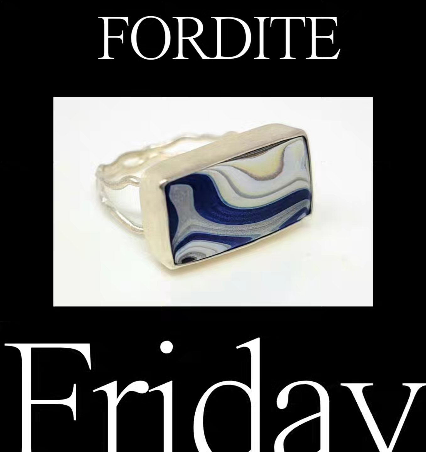 Happy Fordite Friday, y'all!
This ring has summer written all over it. I paired a wavy band with the subtle blue, white and metallic waves in the Fordite.
Thank you Christine @silvercavcabs for the Fordite I've been hoarding 😉
#InsideMyLocket #ForditeFriday #Handmadeisbetter