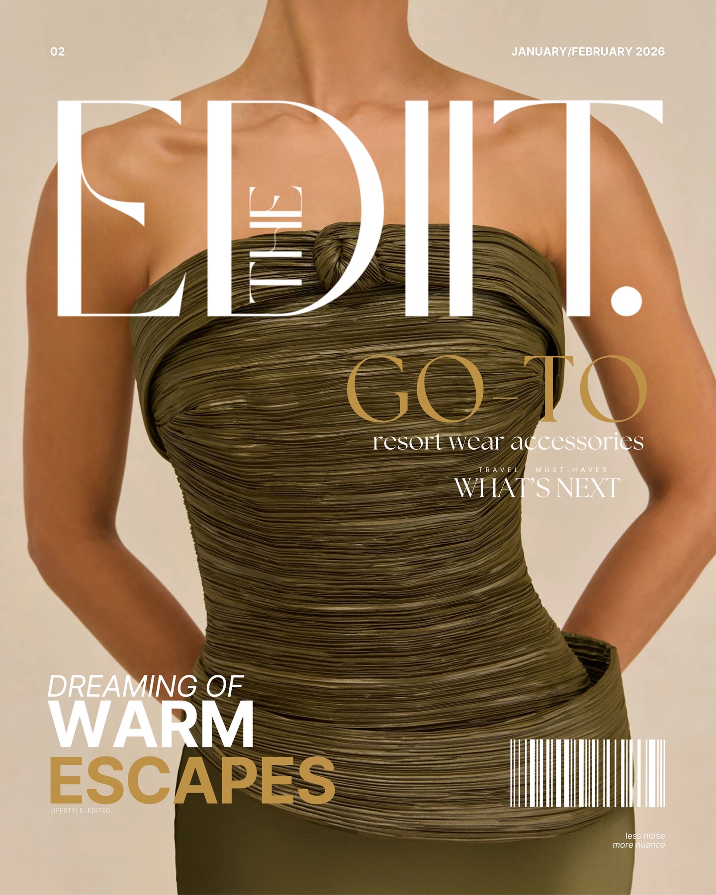 Dreaming of warm escapes.
THE EDIIT’S January/February issue is now live - featuring sculptural jewelry, resort dressing and beauty that moves with you. Texture. Movement. Intention.
Tap through to step into the season.
VIEW the entire issue & SHOP via the links in bio