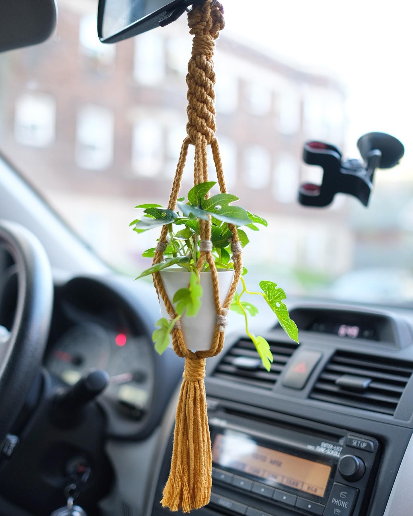For those wondering where mini plant-hangers should go ...
Start taking your favourite plant on your long drives to the cottage or wherever your car may lead you. Since international travel hasn’t been in our itinerary; every weekend we drive 2+ hours away from the city, indulge our selves in the forest with long hikes, and get as much vitamin D as we can. It’s been a COVID ritual for us 🙏🏽
FREE SHIPPING 🇨🇦 on these mini plant-hangers
#knotbyhannah #macrame #handmade #boho #accessories #bohostyle #travel #shoplocal #shophandmade