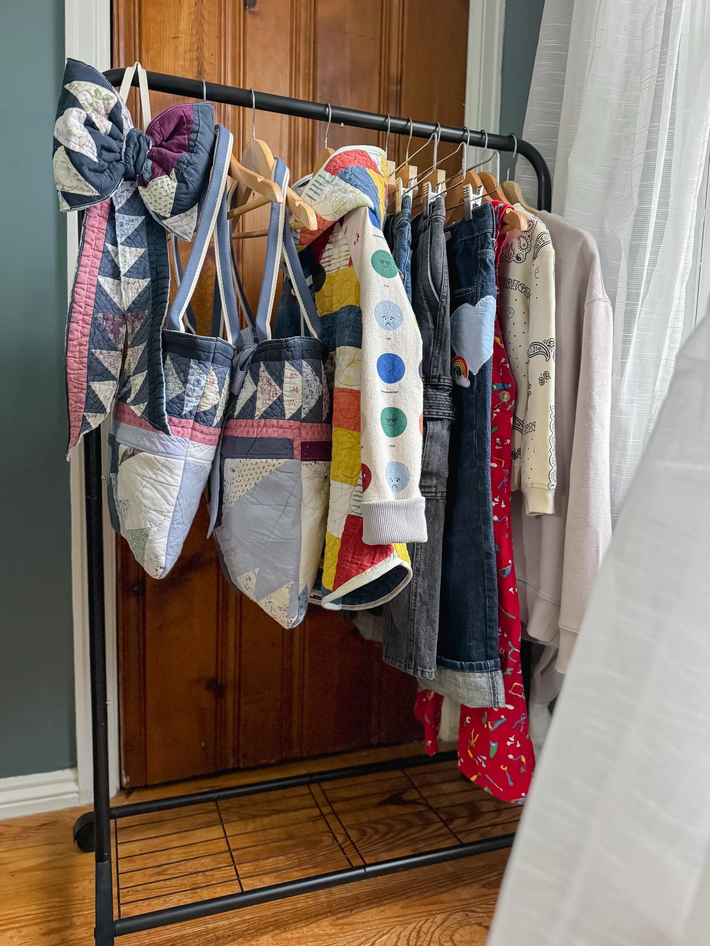 🧵🧡 Quilted in primary 🧡🧵
.
✨ LIVE ✨
.
A small collection of special pieces to finish out the first month of the year.
.
🧵 January 22nd, 4pm EST
🧡 Primary collection will include a one of a kind, quilted and mixed material jacket, two quilted heart shaped garlands perfect for valentines and beyond, upcycled jeans and crewneck sweatshirts, vintage pieces, and sweet little bookmarks sold in sets of two, perfect for you and your bestie.
🧵Pastel ✨restock✨ will include two tote bags, one heart shaped garland, and one oversized bow for the cutest home decor.
🧡 Items are live on my website (link in bio)
🧵 Let me know if you have any questions!
.
Xoxo
Cassi