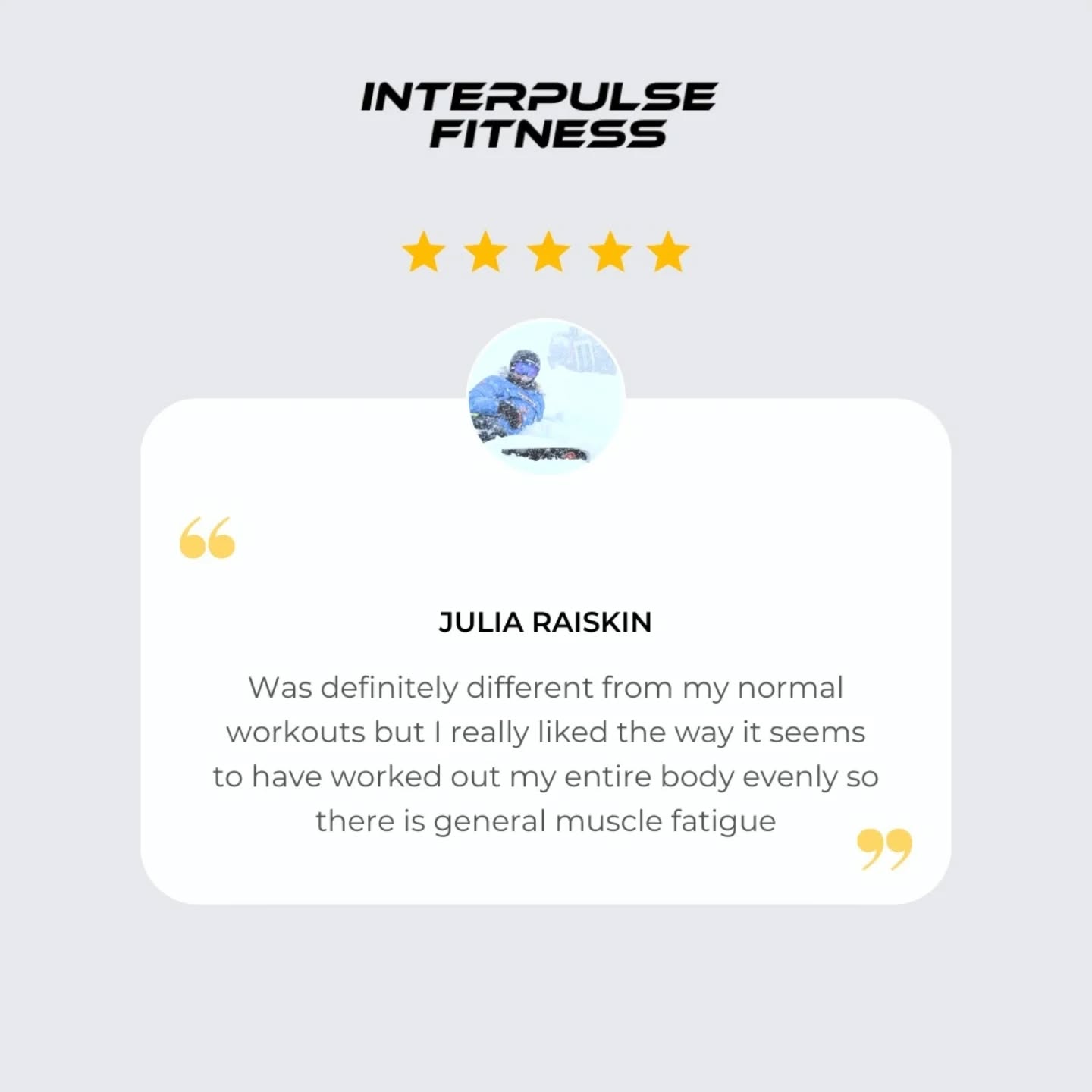 Five stars never looked so good ⭐️
Grateful for every kind word from our InterPulse family.
You make what we do even better.
#emsworkout #emssingapore #emstraining #singaporefitness #interpulsefitness emsfitnesssingapore