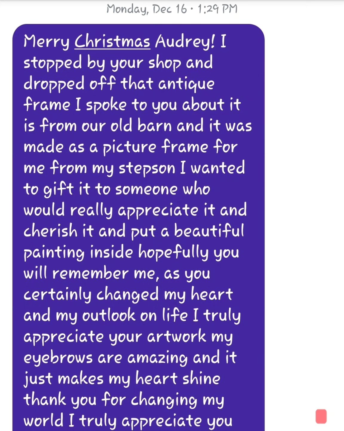 It's messages like this from clients that wipe away any self doubt & totally make my day ❤️ I love my job, my clients who become friends & I'm just grateful for every single one of you ❤️🙏🎄
#lasvegasmicroblading #lasvegaseyebrows #lasvegaspmu #lvmua #lasvegaslashes #lasvegashairstylist #lipblushinglv #lveyeliner #lvtattoo #lvlips #lasvegaslipblushing #lvlipblushing #lasvegasbeauty #lasvegasmakeup #cedarcitylashes #cedarcitypmu #cedarcitymicroblading #southernutahmicroblading #southernutahpmu #utahpmu #utahmicroblading #utaheyebrowtattoo #envyussalon #bodyspasalon #audrey.elaine.artistry #lasvegasmoms #lvmoms #lasvegas #vegas #fyp