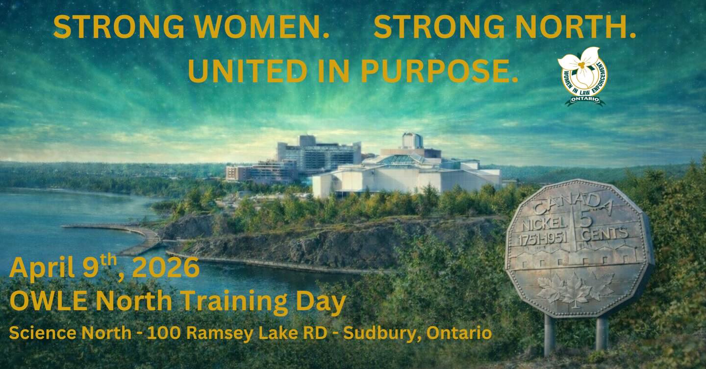 Tickets are now available for our 2026 Northern Training day in Sudbury! All are welcome! Link in the bio.https://www.eventbrite.ca/e/ontario-women-in-law-enforcement-northern-training-day-2026-tickets-1979316238150?aff=oddtdtcreator