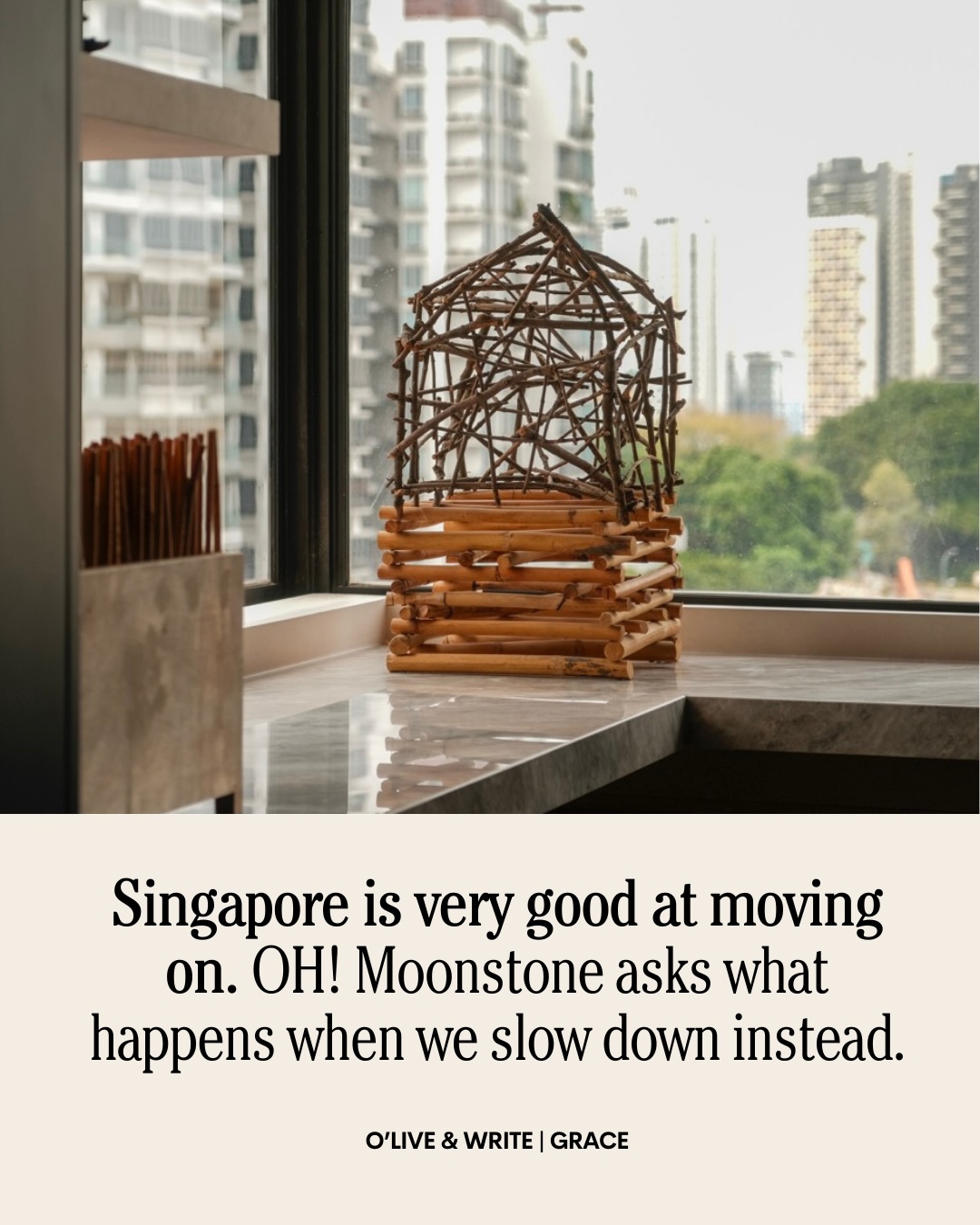 Singapore is very good at moving on. OH! Moonstone asks what happens when we slow down instead.
Part of OH! Open House, the art walk unfolds across four site-specific spaces around Moonstone Lane. We visited one: MuYi Creation, where Milenko Prvački’s works sit within a working carpentry studio, shaped by materials, process, and use.
🗓 Till 25 Jan
🎟 $40 SG Culture Pass eligible
Worth slowing down for. Read the full article: Link in Bio, Latest Reads ✍️
—
#muyicreation #carpentrylife #milenkoprvački #moonstonelane #moonstone