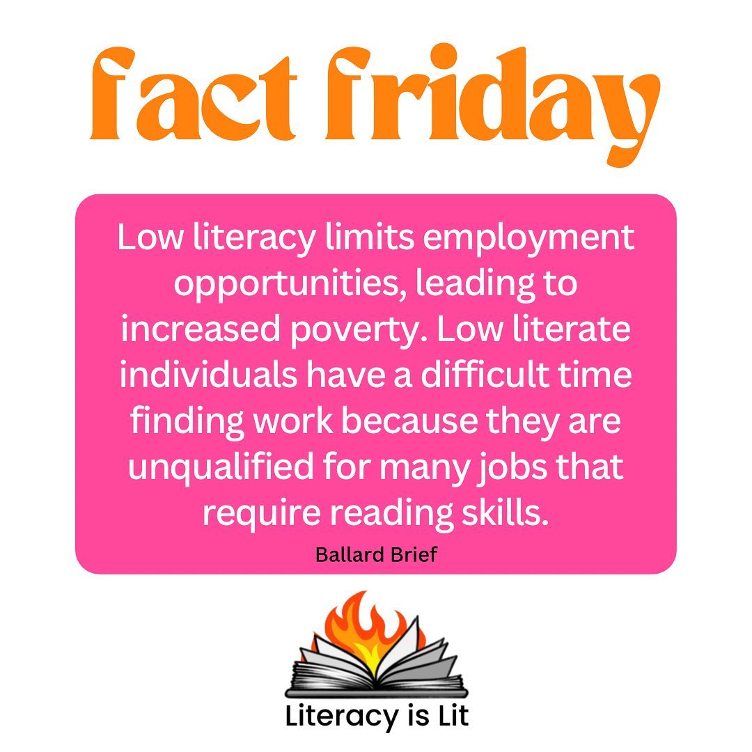 #FactFriday 💗📚
Low literacy limits employment opportunities, leading to increased poverty. Low literate individuals have a difficult time finding work because they are unqualified for many jobs that require reading skills (Ballard Brief).
Literacy is such an important skill needed for success in life, and many societal issues such as unemployment and poverty can be traced back to a lack of literacy.
This is why I provide underserved communities with access to the resources they need to succeed through my book drives. I have collected and distributed over 7,000 books to preschools, centers, book banks, and shelters across the state.
I also advocate on the importance of literacy skills and quality education through my social media, children’s book, and appearances, and overall encourage members of my community to get involved through their own donations and advocacy.
If we work to raise literacy rates and increase funding for education, we can end the cycle of poverty, enhance opportunities across our country, and build a better future.
#LiteracyIsLit 🔥📚💗