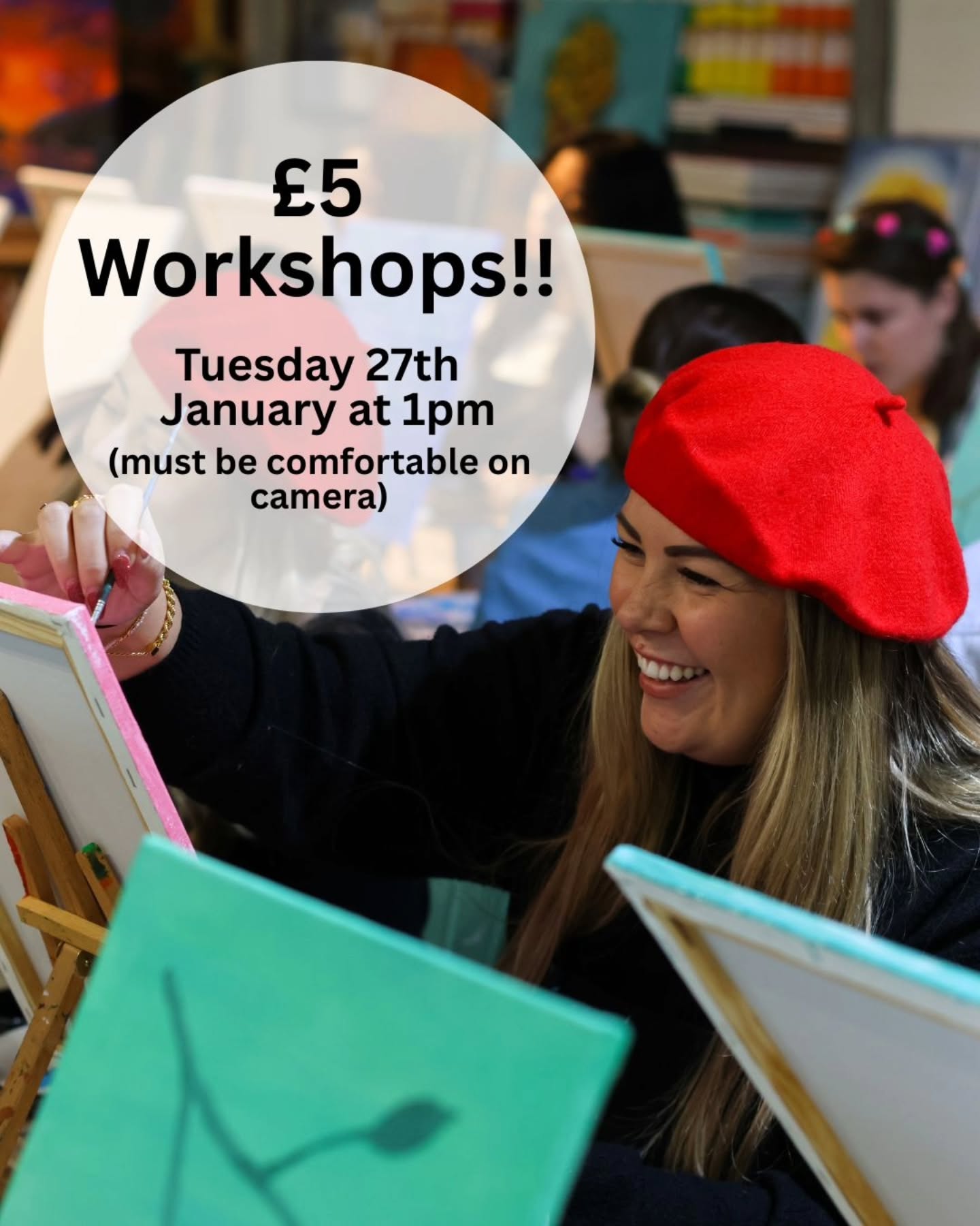 On Tuesday we will be hosting workshops for only £5!! We will have a candle making class (worth £50!), a pottery class (worth £32!!) and free flow painting (worth £16!!)
🕐 On Tuesday 27th January at 1pm
📍 Art Play Shoreditch
📸 Must be happy on camera
#artbar #thingstodolondon #londonhotspots