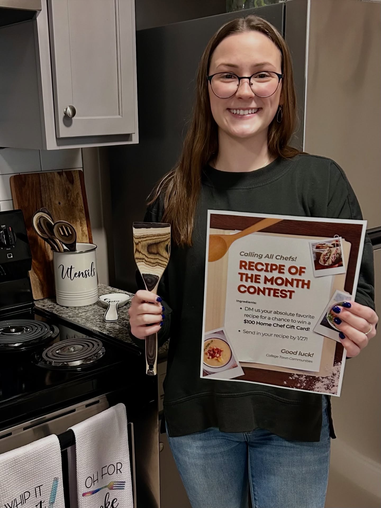 🍽️ Tired of the same old turkey sandwich? We want your culinary genius!
DM us your absolute favorite, most creative recipe for a chance to win a $100 Home Chef Gift Card!
Send in your recipe by 1/27! Good luck, chefs! 🧑🍳
#CollegeTownCommunities #LiveWithin #RecipeOfTheMonth #Contest #HomeChef