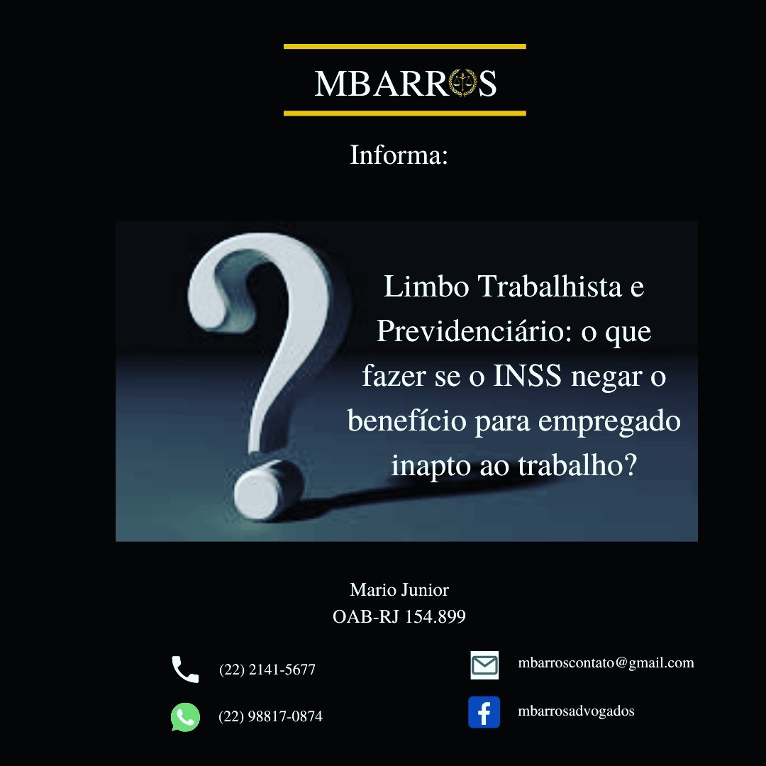 Cenário complexo se verifica quando o INSS considera o empregado apto para trabalhar, mas o médico particular o considera inapto, caracterizando o chamado "Limbo Trabalhista Previdenciário".
Na prática, não raras vezes o empregado fica sem o seu salário, haja vista que está impedido de trabalhar, e também não recebe o auxílio do INSS.
Infelizmente, atualmente não existe lei que trate da questão, e há grande divergência na jurisprudência sobre o tema.
Muitos entendem que o ato do órgão previdenciário goza de presunção de veracidade, de maneira que o atestado médico particular não se sobrepõe ao do INSS.
Portanto, com base também na teoria do risco do negócio, o empregador deveria assumir os salários mesmo após o 15º dia de afastamento.
Outros não concordam com o pagamento do salário neste período de "Limbo" com base em 02 motivos:
- O salário pressupõe contrapartida (trabalho); e
- Se o empregado receber depois do INSS, acabará recebendo 02 vezes: do INSS e do Empregador!
Não há dúvidas que a melhor solução seria o legislador criar uma regra específica e, enquanto isso não ocorre, é recomendável que o empregador convoque o obreiro para fazer novo ASO com médico de confiança para verificar se realmente ele está apto ou não.
Havendo aptidão, ainda que parcial, o obreiro deverá retornar ao trabalho, se necessário, sendo readaptado para nova função compatível com sua eventual limitação.
Neste caso, se o empregado se negar a retornar, o empregador pode deixar de pagar os salários com um "nível maior de segurança", assumindo um risco mitigado pela convocação rejeitada pelo obreiro.
Todavia, caso o empregado seja considerado, por completo, inapto, não há como exigir seu retorno ao trabalho.
E, caso a empresa queira eliminar todo o risco, deverá efetuar o pagamento dos salários mesmo que o obreiro se negue a retornar ao trabalho... que desafio...
Por fim, é necessário verificar se o afastamento se deu por doença "comum" com o codigo B31 (sem estabilidade), ou ocupacional (código B91) ou acidente de trabalho (código B94), quando haverá estabilidade (artigo 118 da Lei 8.213/91).
*****
www.mbarrosadvogados.com.br
#direito
#trabalho
#limbo