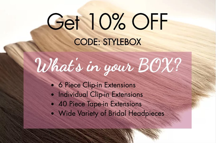 10% OFF sitewide ... Why? Because we appreciate all of you! Shop now to save 10% on your entire purchase! #clipinextensions #tapeinextensions #bridalheadpiece #sale #10percentoff #hairextensions #shopnow #stylebox #bridalhair #weddings #eventhair #mobhair #humanhair #naturalhair