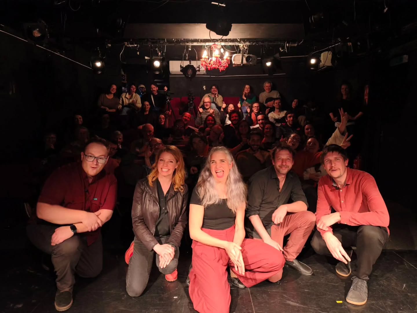 What an audience we played to! Our third evening in Paris at the Theatre du Gouvernail was magnificent!