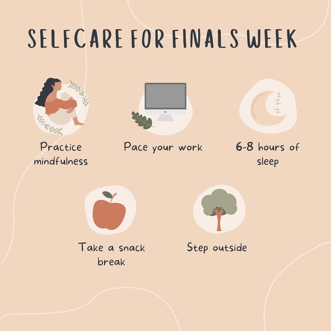 Once again, finals are upon us! 📚
*
In these times do not forget to check in on yourself and practice a bit of self-care to get you through your day.✨
*
Best of luck to you all 💕
*
*
*
#finals #wss #luck #selfcare