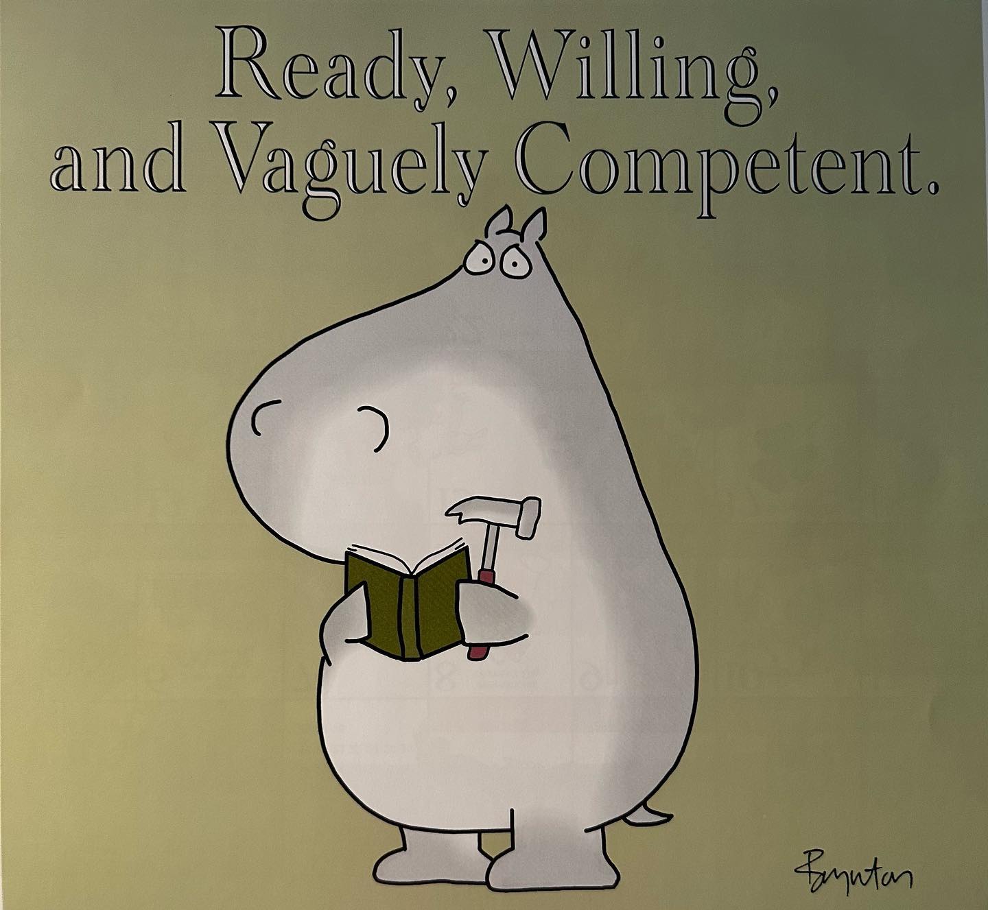 This is how I feel when it comes to any project