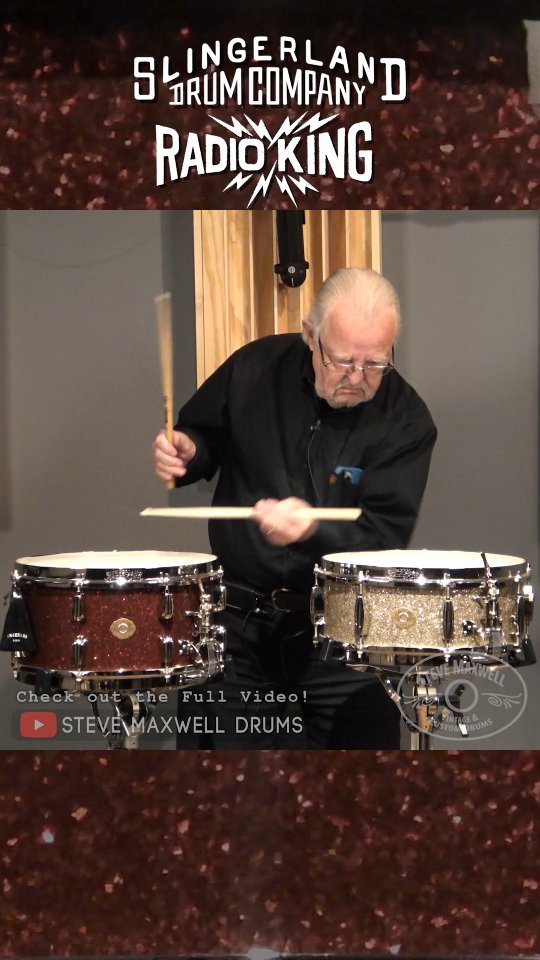 NEW from Slingerland Drum Company! 7x14" & 5.5x14" RADIO KING Snare Drums -- Featuring a Craviotto solid 1-ply steam-bent maple shell and nickel-plated Slingerland hardware -- Available now at our shop and online on our Reverb store! Full demo up now on our YouTube channel.
