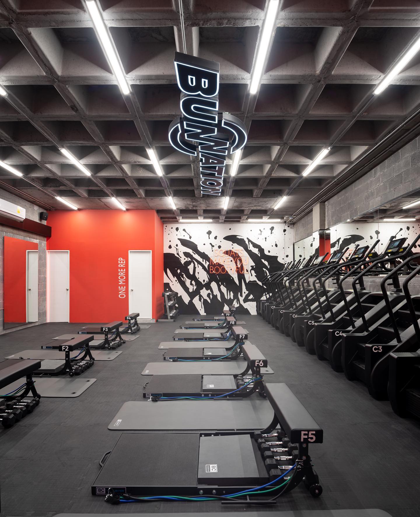 BUNNATION • Exercise Studio
•
•
•
•
•
#retail #retaildesign #gymdesign #architecture #interiordesign #comercialdesign #design #interiorismo #diseñodeinteriores #diseñocomercial #arquitectura #arquitecturamx #construccion #monterrey #mexico