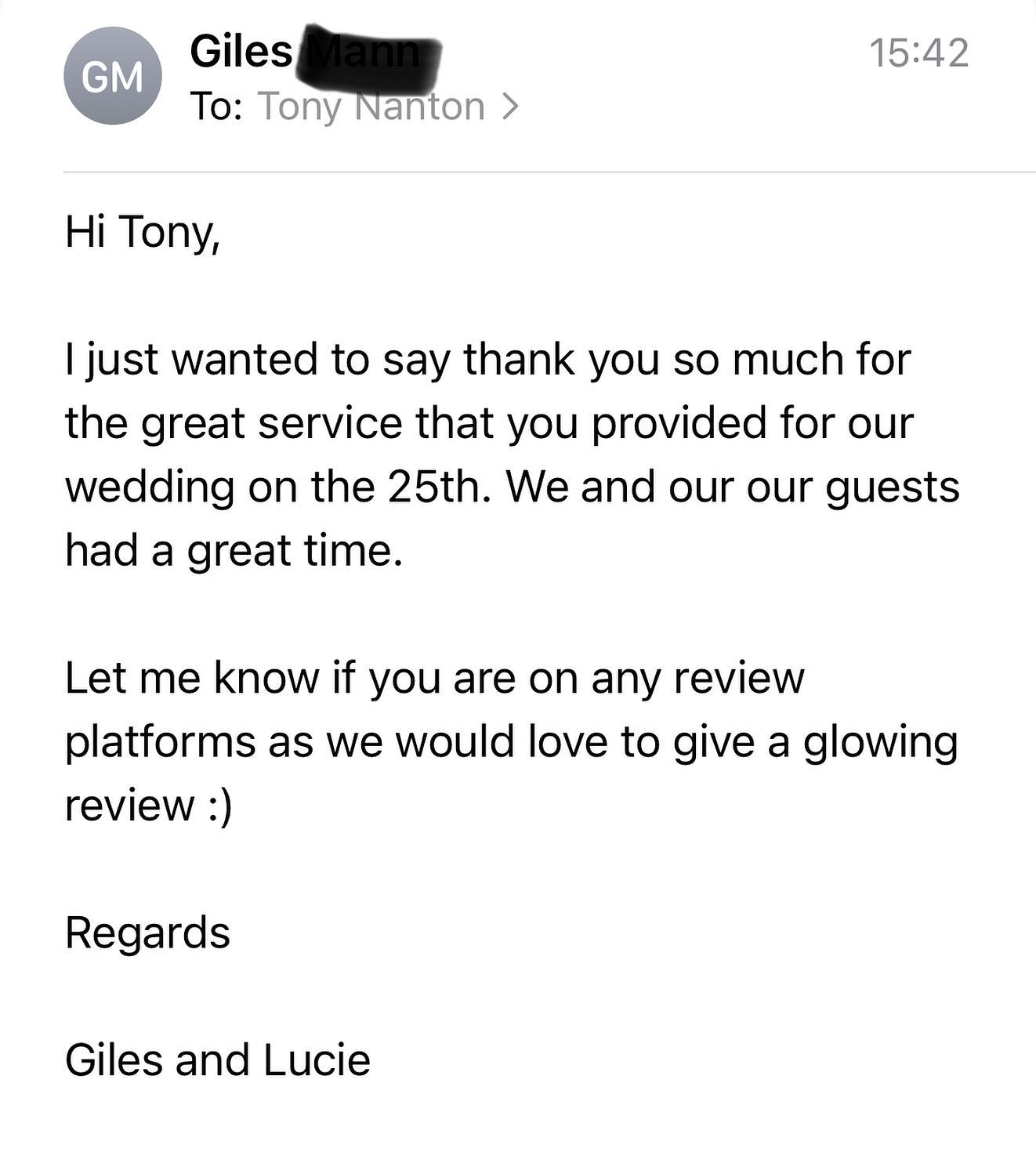 Two days in a row….. It’s really simple though: THERE IS NO SUCH THING AS ‘WEDDING MUSIC’. Blondie, 50 Cent, the Specials, Wiley, Queens Of The Stone Age, Usher, Bee Gees, Bob Marley, Shola Ama, Shy FX, Robyn….. They can all work together. With a touch of Whitney and Dubstep. Right?? I forgot Dolly P and Beenie Man…… #superstition #weddingravers #sugarbumps #nevertoomuch
