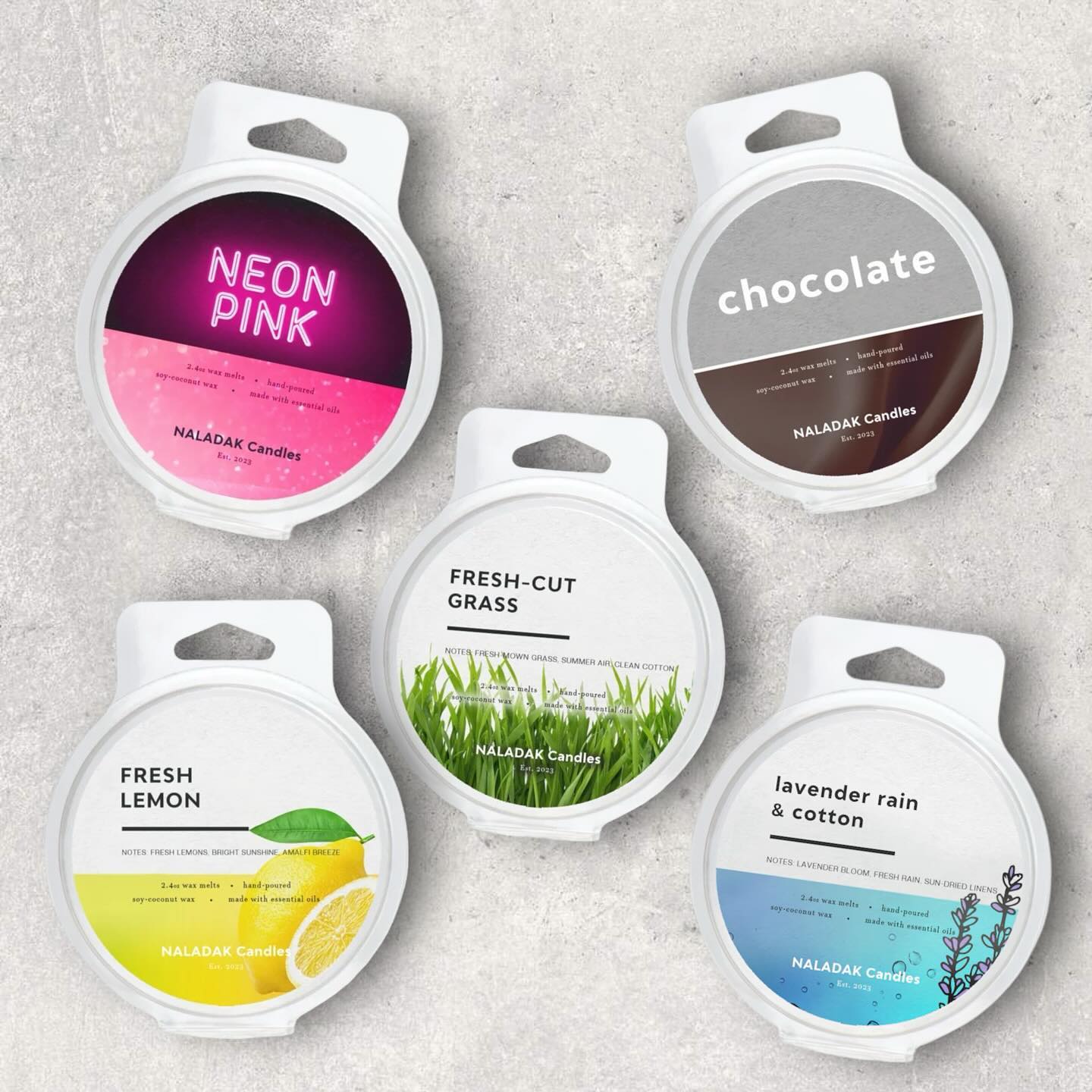 All new wax melts & candles on our new Etsy shop 🤩
naladak.com
#candles #waxmelts #waxmeltsofinstagram #blackcurrantvanilla #freshcutgrass #vanilla #chocolate