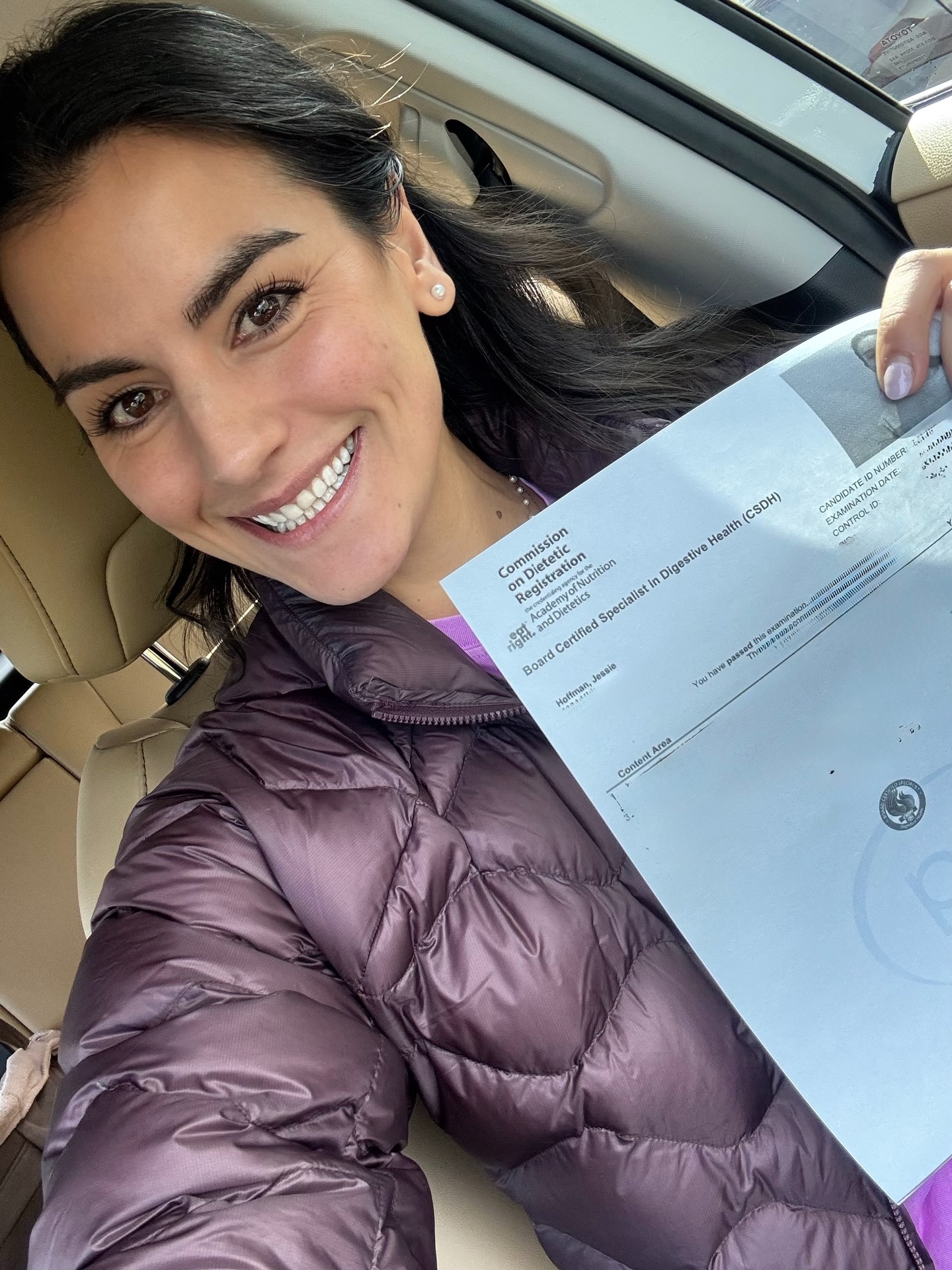 You’re looking at the newest Board Certified Specialist in Digestive Health (CSDH) 🎉💩
Our accrediting body has been working toward a GI specialty certification for dietitians for years, and it officially launched just a few months ago for individuals with 2,000+ hours of GI-focused experience within the past five years.
I knew this was something I wanted to pursue, even if I was very nervous about taking another standardized exam (*Grinch voice: hate, hate, hate*).
This doesn’t fundamentally change my work, but it’s a meaningful and exciting addition to my experience, and a way to formally solidify my role as a specialist in the GI space.
Proud of this one 🤍
(Enjoy my bad editing job on removing any specific info from the results sheet)