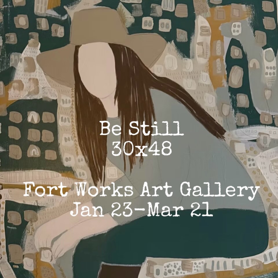 Stay warm in Texas this weekend, and after the ice melts be sure to head over to @fortworksart to see my show next week! Also: SAVE THE DATE and come back March 8th 3-6pm to celebrate with me at the reception! 🤍