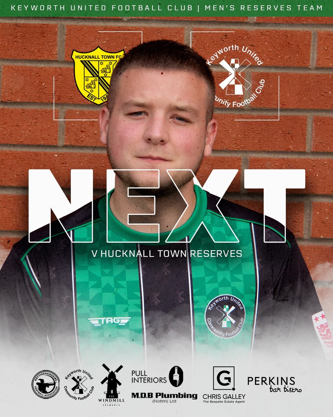 NEXT UP ⤴️ | Keyworth United Men's Reserves
Our reserves travel away this weekend to face Hucknall Town Reserves this weekend.
📆 Saturday 24th January
🏟️ HTFC, NG15 6DW
🕗 14:00 KO
#UTG | #COYG | @NottsSeniorLge