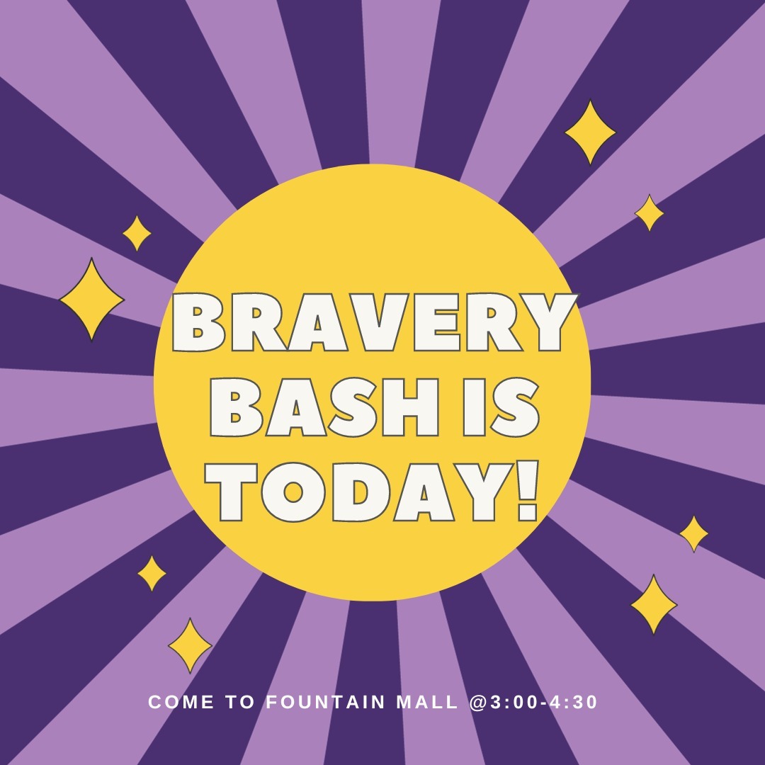 The day has finally come! Bravery bash is here! Everyone who comes will be able to pack bags for pediatric patients, write them cards, make bracelets, enter giveaways, eat snacks, and more!