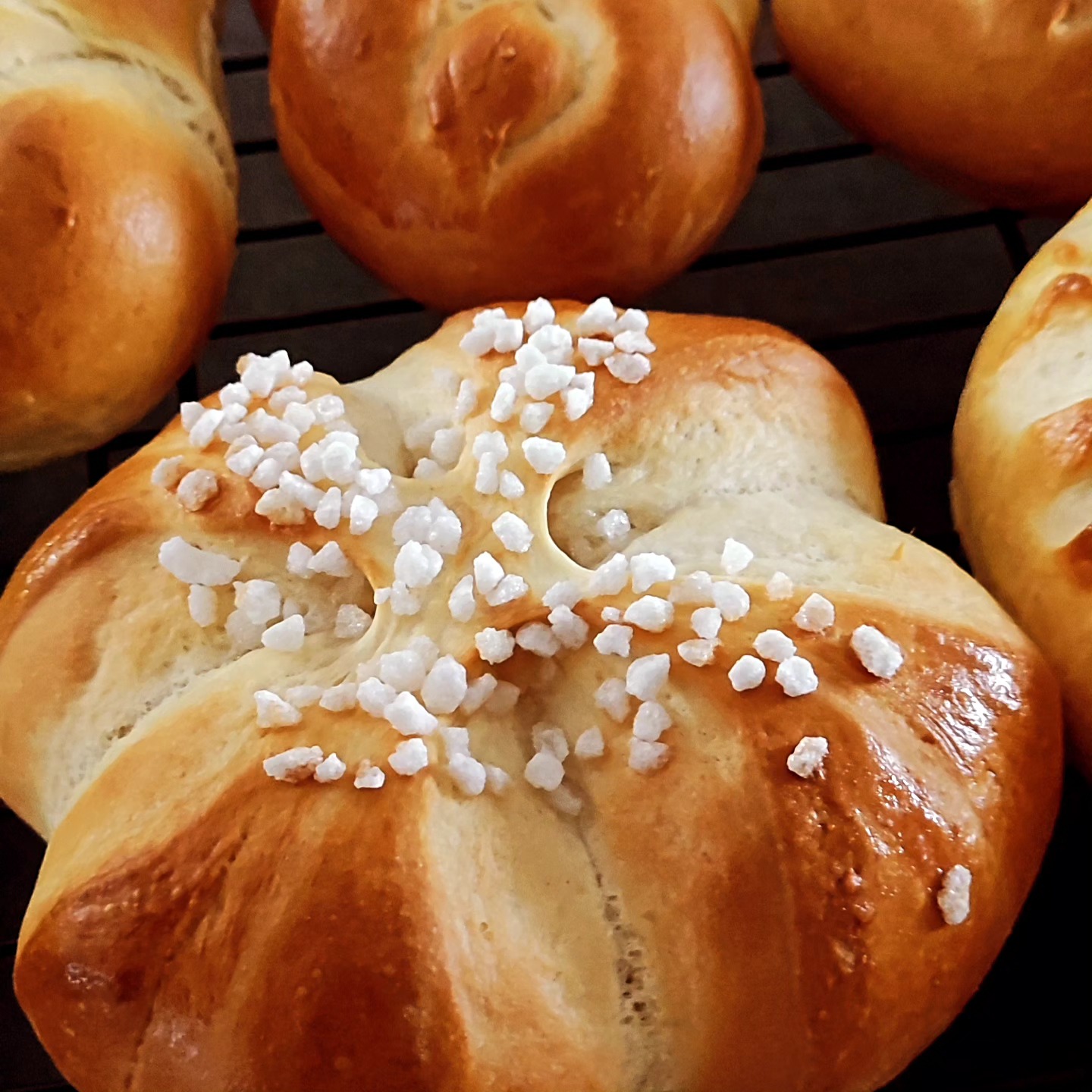 🍞 Brioche en version individuelle ou à partager, aux saveurs douces et délicatement saupoudrées de sucre perle !
#brioche #bakery #briochesucre #albi #Tarn #gaillac #petitdejeuner #matingourmand #gouter #food