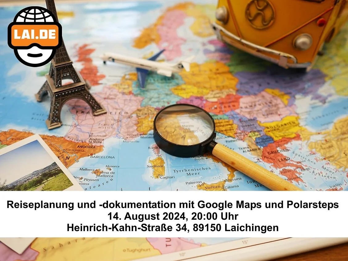 Und noch ein Vortrag für Urlauber. Google Maps und Polarsteps für die Reiseplanung und Dokumentation
#googlemaps #polarsteps #lustaufinternet #vortrag #laichingen #albdonaukreis #laichingeralb #internetverein #meinlaichingen #tutam #schwäbischealb #ehrenamt