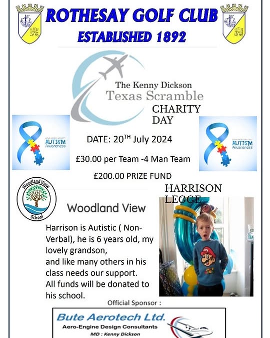 Date for your diary Part II .... ⛳🏌🏼♀️ The Kenny Dickson Texas Scramble Charity Day 2024 ⛳🏌🏼♀️... #golf #texasscramble #scottishgolf #rothesaygolfclub