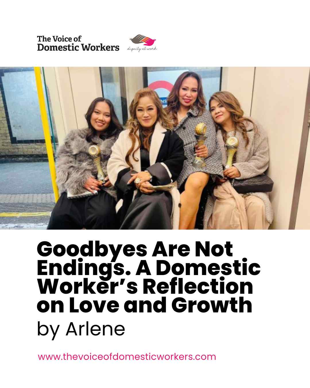 Arlene’s story reminds us that every farewell holds lessons, strength, and the promise of new beginnings. Through love and growth, she shows us how to embrace change with courage and grace. Let her words inspire you to see endings as the start of something beautiful.
Read her heartfelt journey here: https://www.rfr.bz/ib64490
#VODW #Growth #Love #Resilience #DomesticWorkersVoices #Hope #NewBeginnings #Inspiration #Reflection