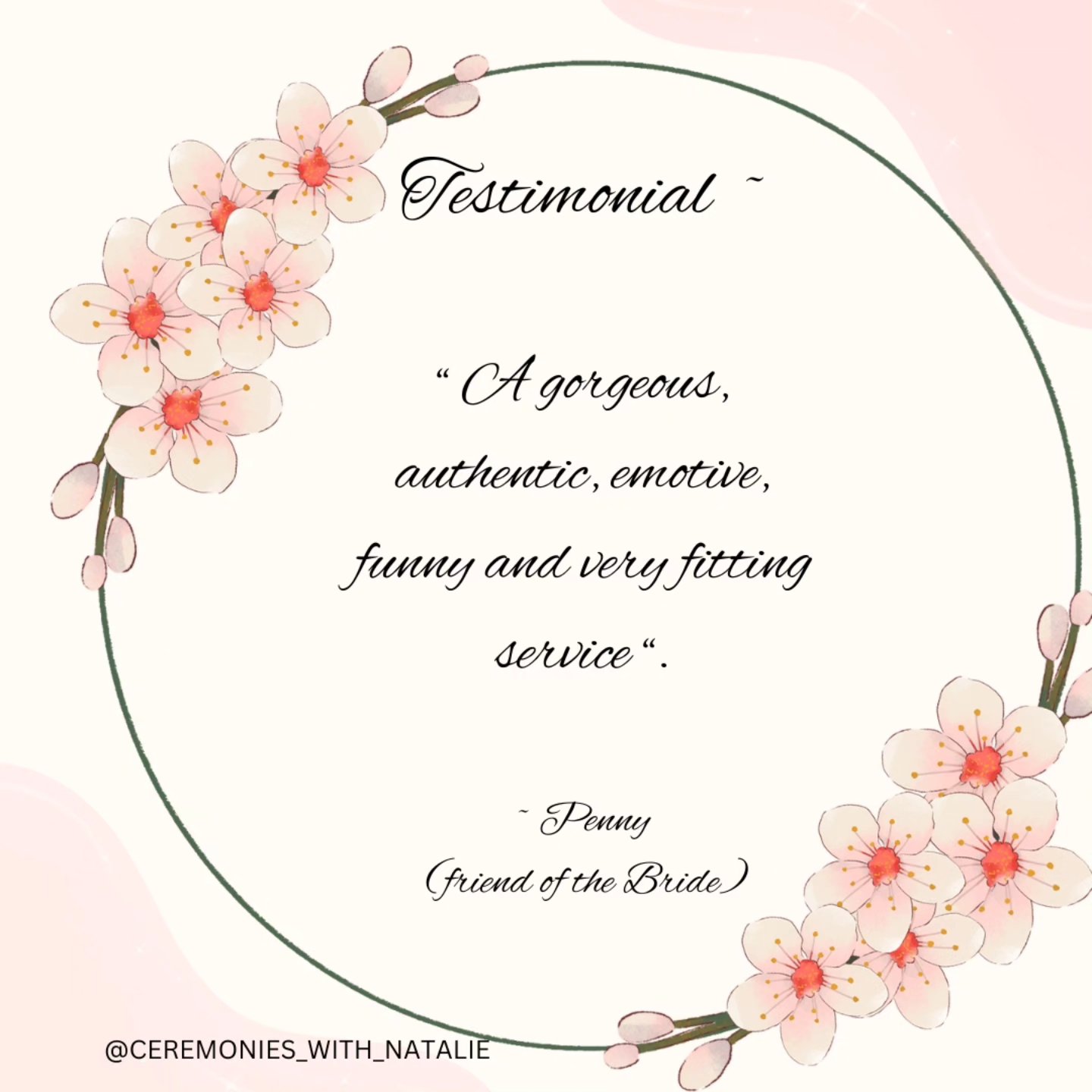 People say the nicest things to me after my ceremonies 💃 I thought I might share the occasional one with you 💃
#celebratelove
#2025bridetobe
#2026bridetobe
#2025groom
#2026groom
#flowergirl
#weddingparty
#celebrantsouthaustralia
#travellingcelebrant