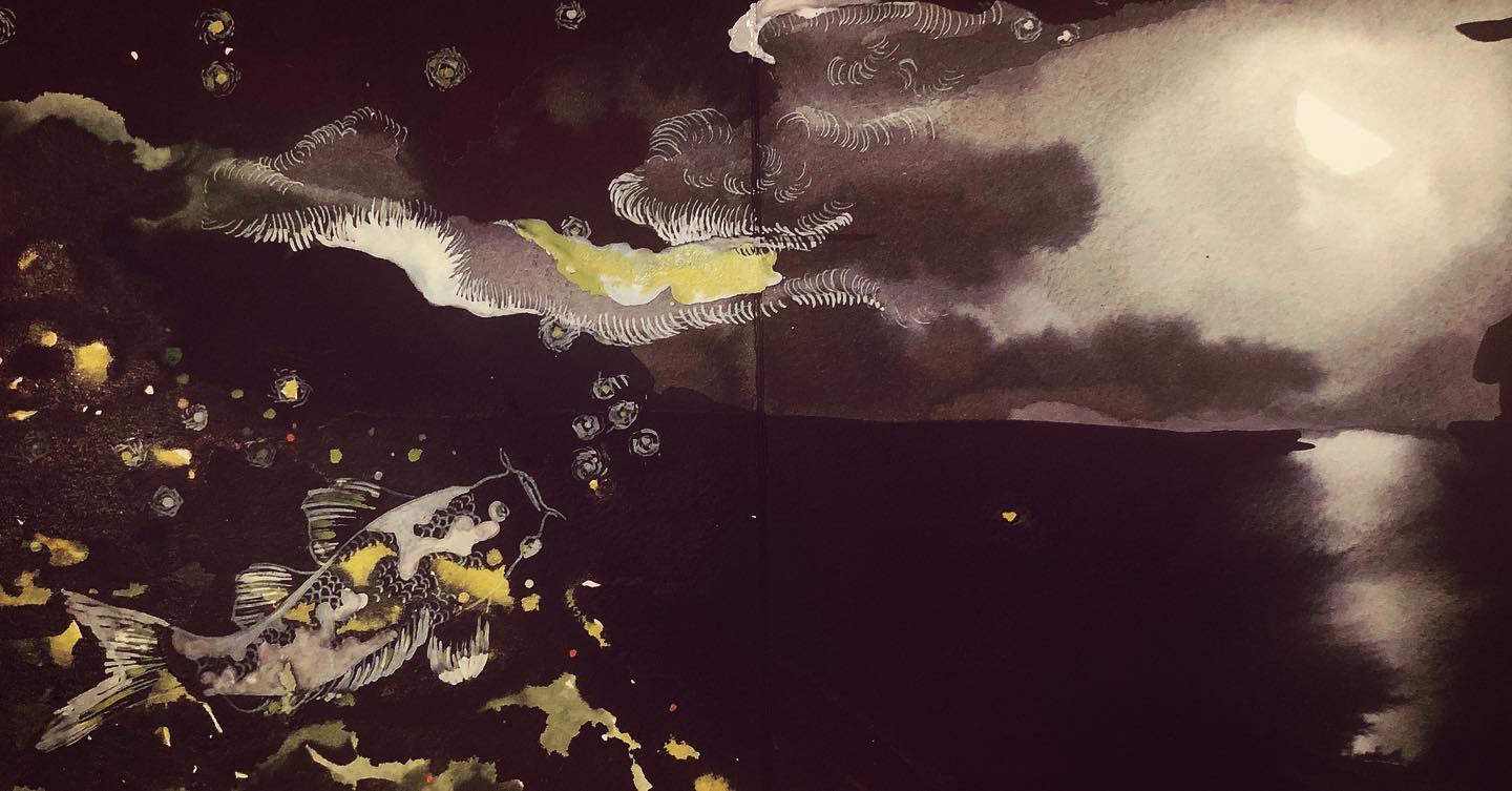 Comme un poisson
Suspendu à la traîne
Du mois d’avril
Que l’on découvre
Au fil du jour le jour