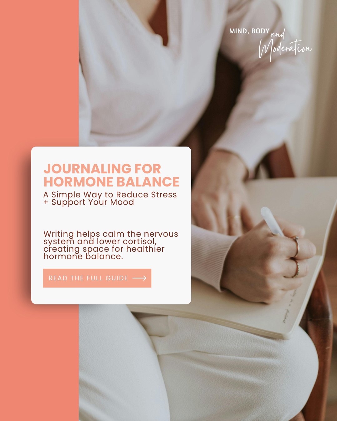 Just a reminder… your hormones respond to what you write. ✨
Journaling isn’t just emotional release — research shows it can lower cortisol, improve mood, support better sleep, and help rebalance key hormones that impact energy, weight, and emotional stability.
When you put thoughts on paper, your nervous system shifts into a calmer state.
Less stress = less cortisol… and more space for hormones like serotonin, dopamine, and melatonin to work the way they’re meant to.
If you’ve been feeling overwhelmed, foggy, moody, or hormonally “off,” a few minutes of writing each day might be the reset your body has been asking for.
👉 Click the link in our bio to read the full guide.
#MindBodyModeration #HormoneHealth #StressReliefTools #JournalingForHealth #AnxietySupport