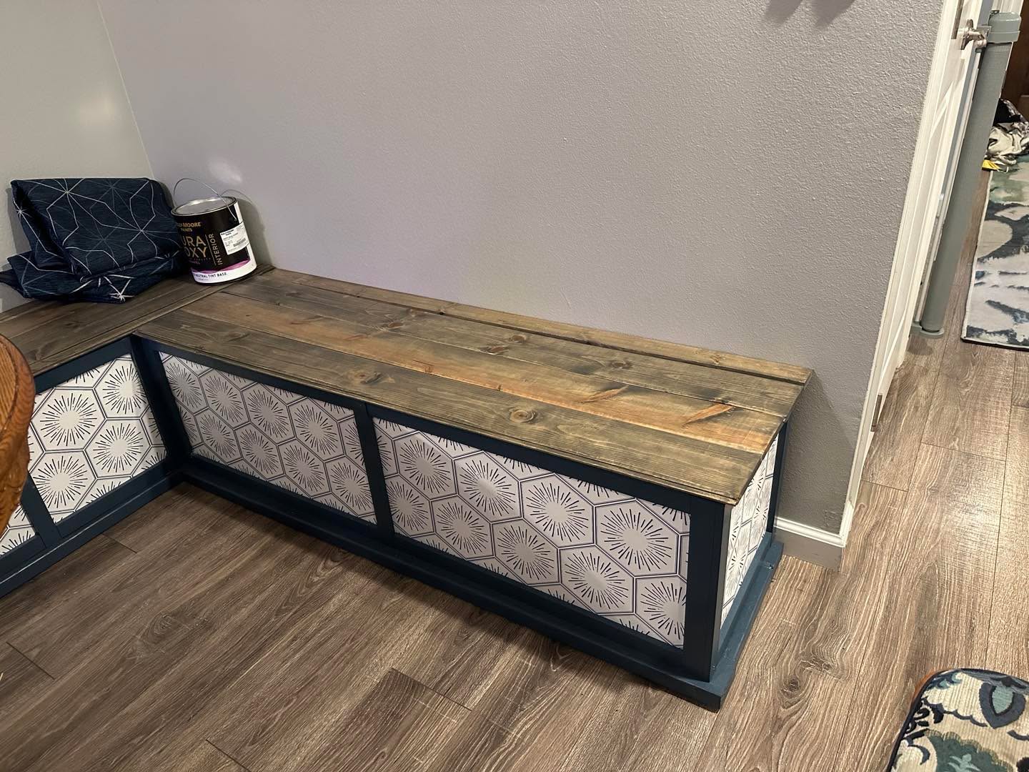 Finished staining