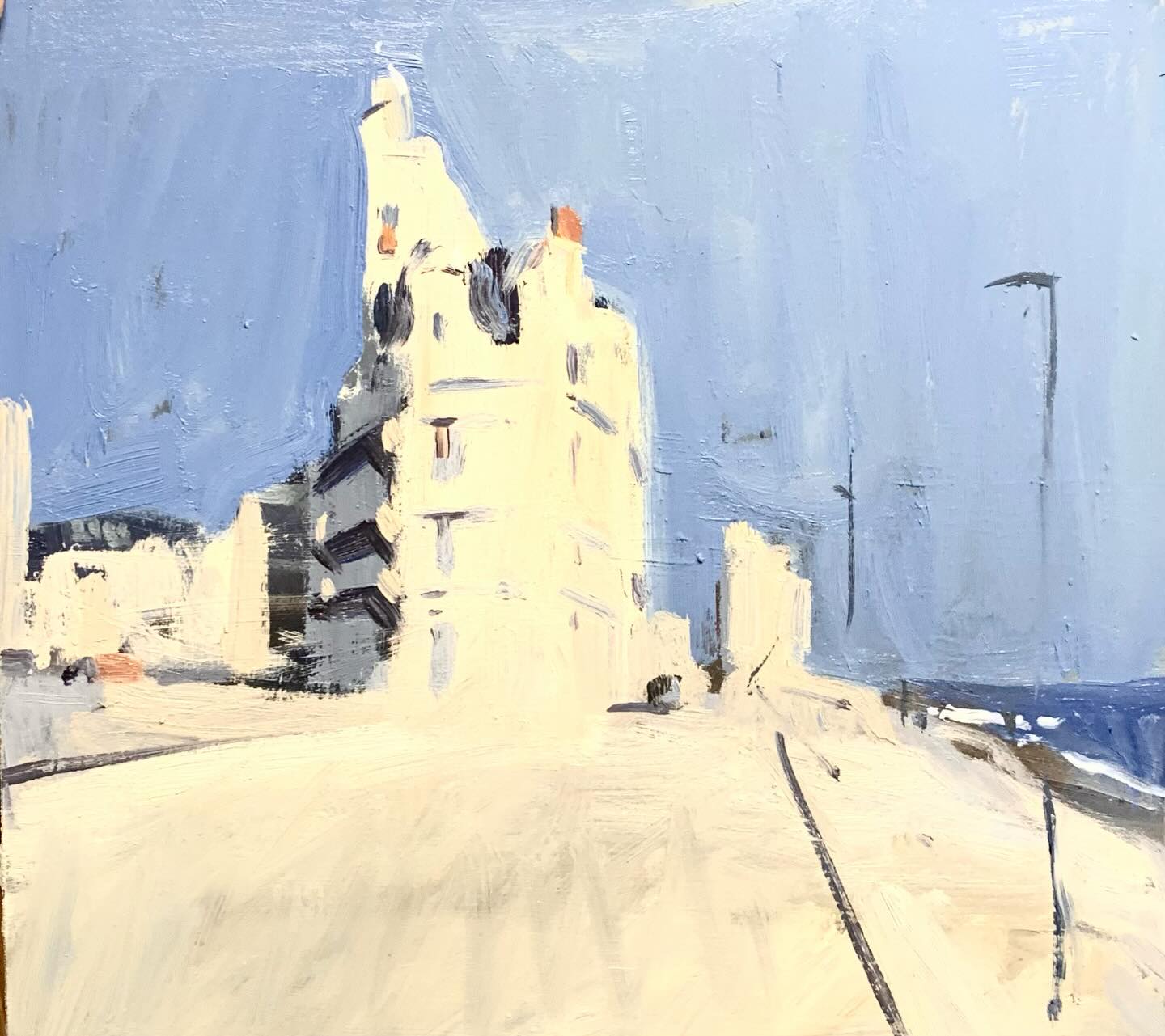The bleached morning light of summer when the eyes haven’t woken up.
I have always loved this Victorian architectural curiosity in Eastbourne.
#eastbourne_insta #eastbourne #oilpainting