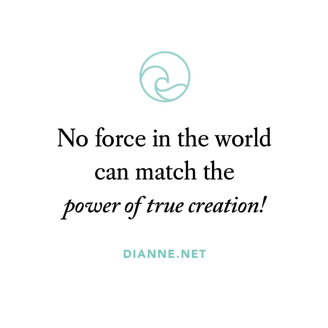 Creating is our true reason for being here! Whenever you feel sluggish or down, just start a new creative project and you will instantly feel your joy and power coming back!