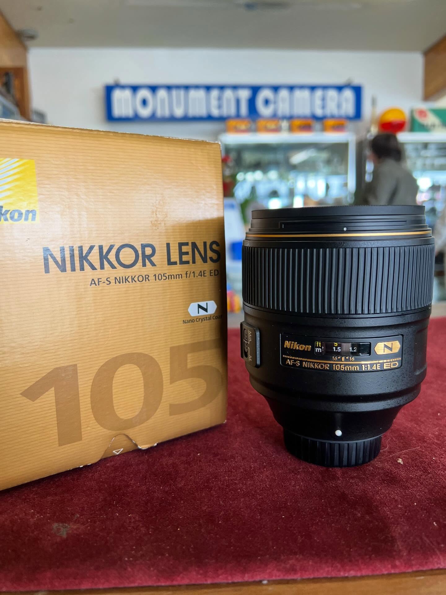 Check out this fabulous Nikkor 105mm f1.4. Fast. Amazing bokeh. Excellent+ condition. #nikon105mmf14 #nikonlens #camerastore