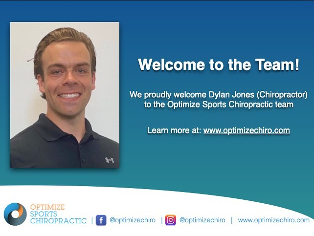 We proudly welcome @dyljones__ to the Optimize Sports Chiropractic team. You can read more about Dylan here: https://www.optimizechiro.com/post/welcome-to-the-team-1