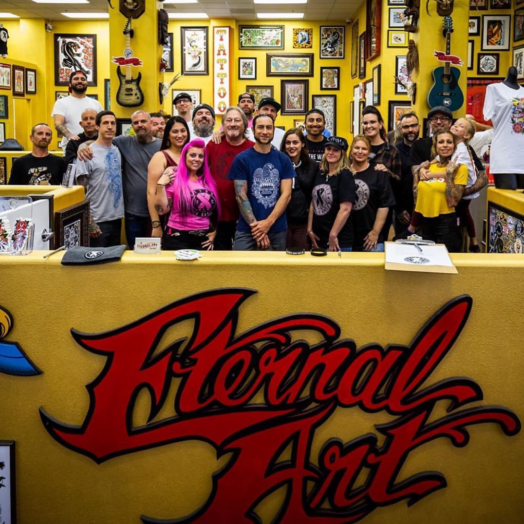 @tattooscurecancer crew at @eternal_art_tattoo