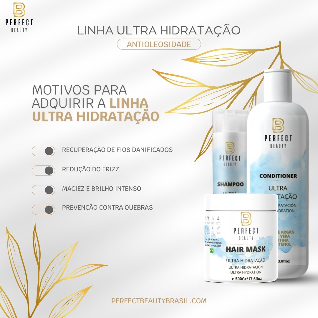 ✨ Transforme seu cabelo com o poder da ultra-hidratação! ✨
Está na hora de dizer adeus ao ressecamento e olá para cabelos incrivelmente macios, brilhosos e saudáveis. O Kit de Ultra-Hidratação da Perfect Beauty é tudo o que você precisa para dar um verdadeiro SPA aos seus fios!
💧 Shampoo: Limpa suavemente, removendo impurezas enquanto mantém a hidratação natural dos fios.
💧 Condicionador: Sela as cutículas, reduz o frizz e deixa os cabelos mais alinhados e desembaraçados.
💧 Máscara: O tratamento intenso que penetra profundamente nos fios, recuperando até os cabelos mais danificados.
🌟 Benefícios que você vai amar:
✔ Fios macios e com brilho radiante.
✔ Recuperação de danos causados por química e calor.
✔ Proteção contra quebras e pontas duplas.
✔ Cabelos hidratados, leves e cheios de vida!
👉 Dica de uso: Para resultados incríveis, use a linha completa! Comece lavando com o shampoo, aplique a máscara para hidratar profundamente e finalize com o condicionador para selar o tratamento.
✨ Transforme sua rotina capilar agora mesmo!
📦 Adquira já o Kit de Ultra-Hidratação da Perfect Beauty. Seu cabelo merece esse cuidado especial. 💕
📸 Marque a gente nas suas fotos e mostre o resultado!
#PerfectBeauty #UltraHidratação #CuidadoCapilar #Beleza #cabelosperfeitos